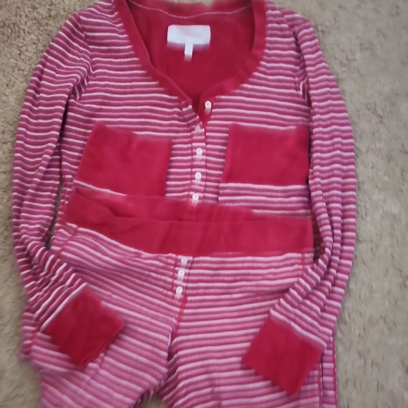 Victoria's Secret Red and White Pajama Set, S/P - Picture 3 of 5